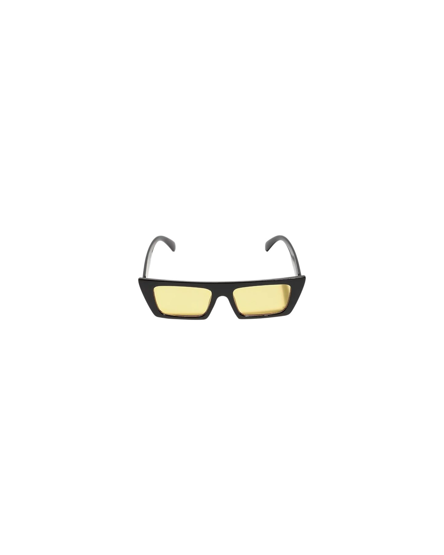 Corey, Rectangular sunglasses for men and women yellow lens UV400 protection