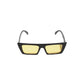 Corey, Rectangular sunglasses for men and women yellow lens UV400 protection