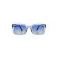 Anna, Rectangular sunglasses for men and women with blue lens UV400 protection