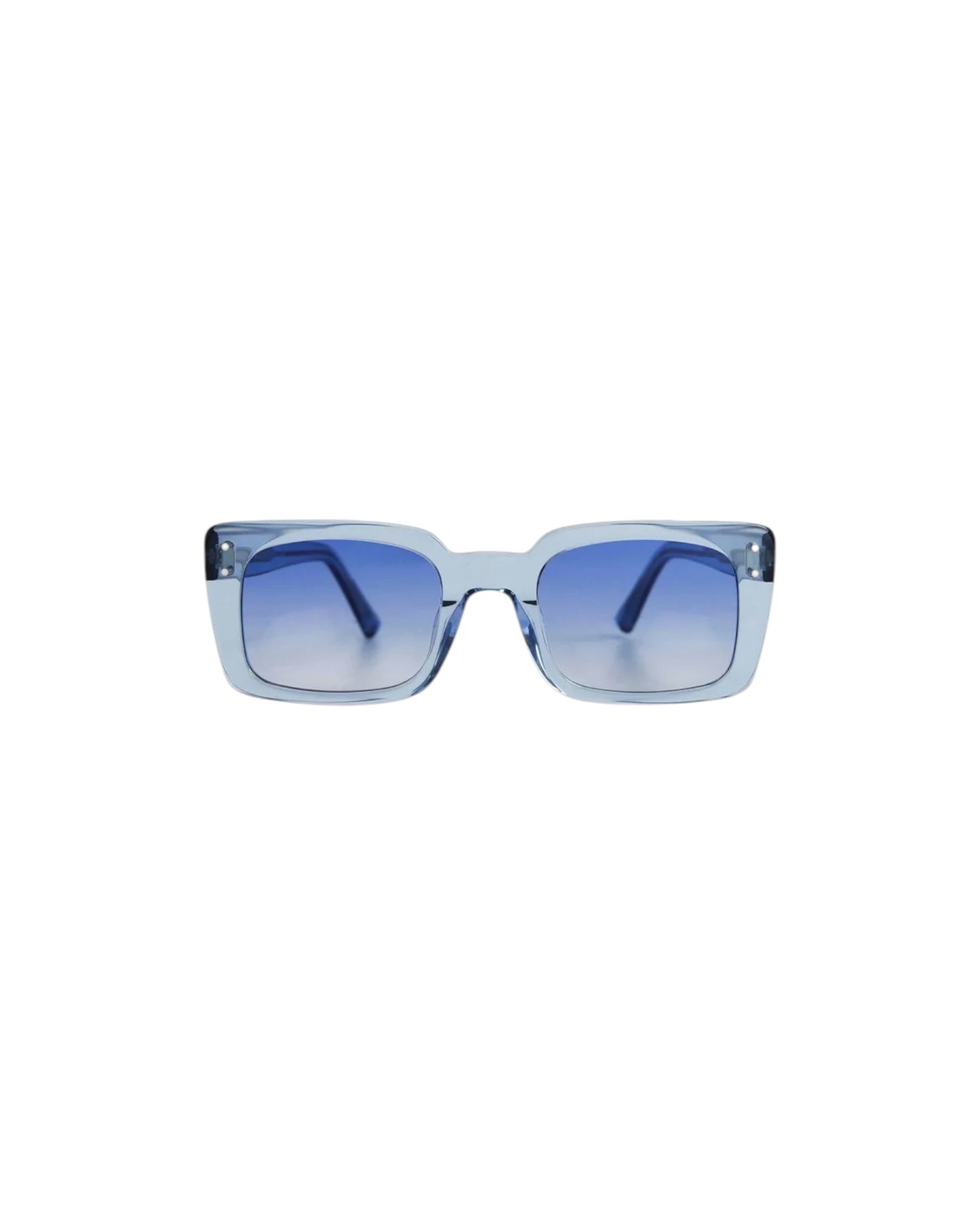 Anna, Rectangular sunglasses for men and women with blue lens UV400 protection