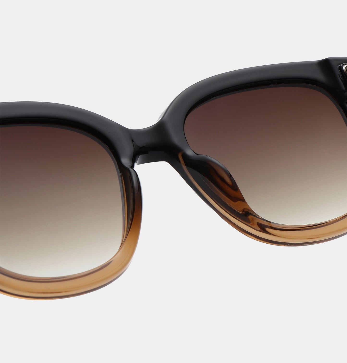 A.Kjaerbede Billy Sunglasses in Black/Brown Transparent