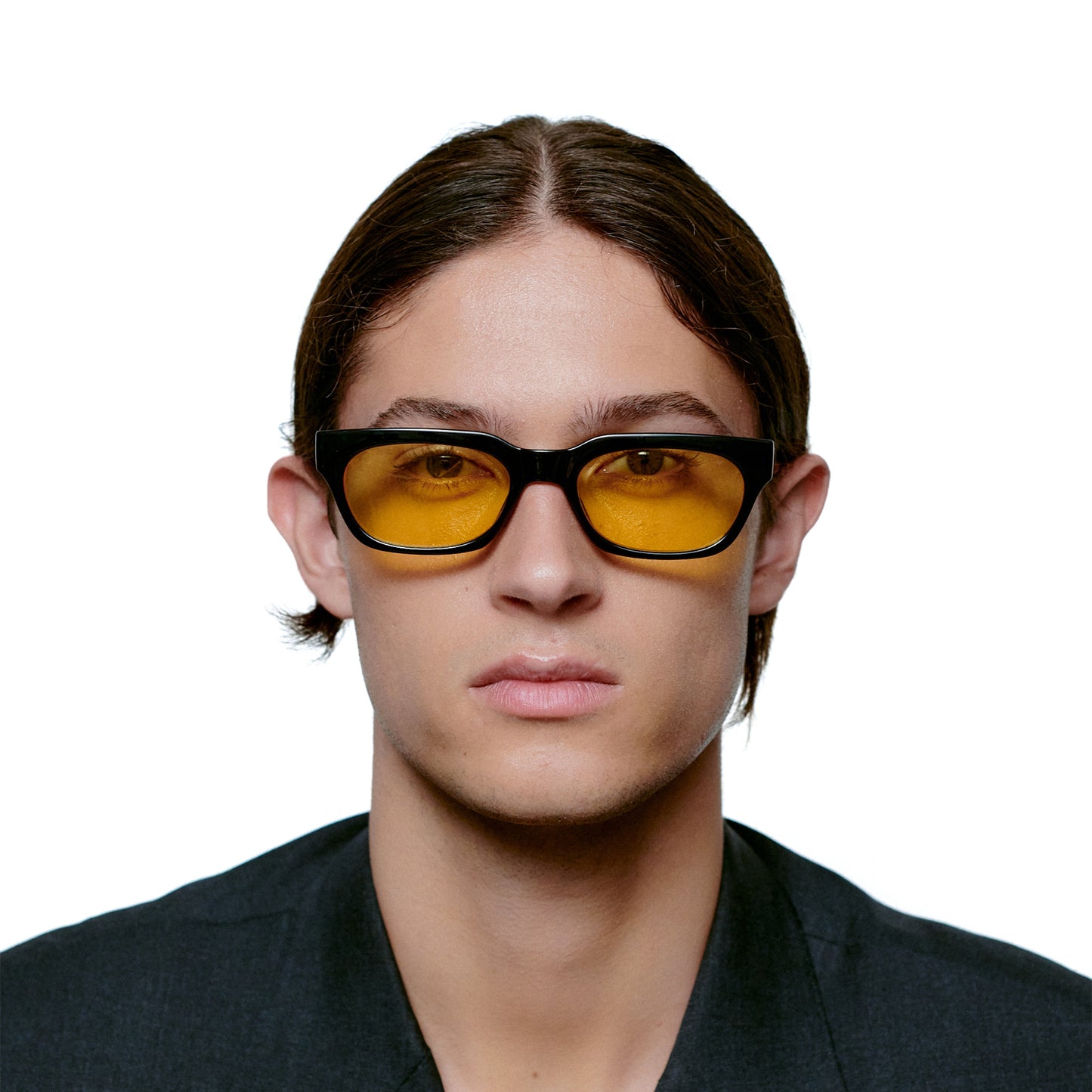 A.Kjaerbede Bror Sunglasses in Black & Yellow color