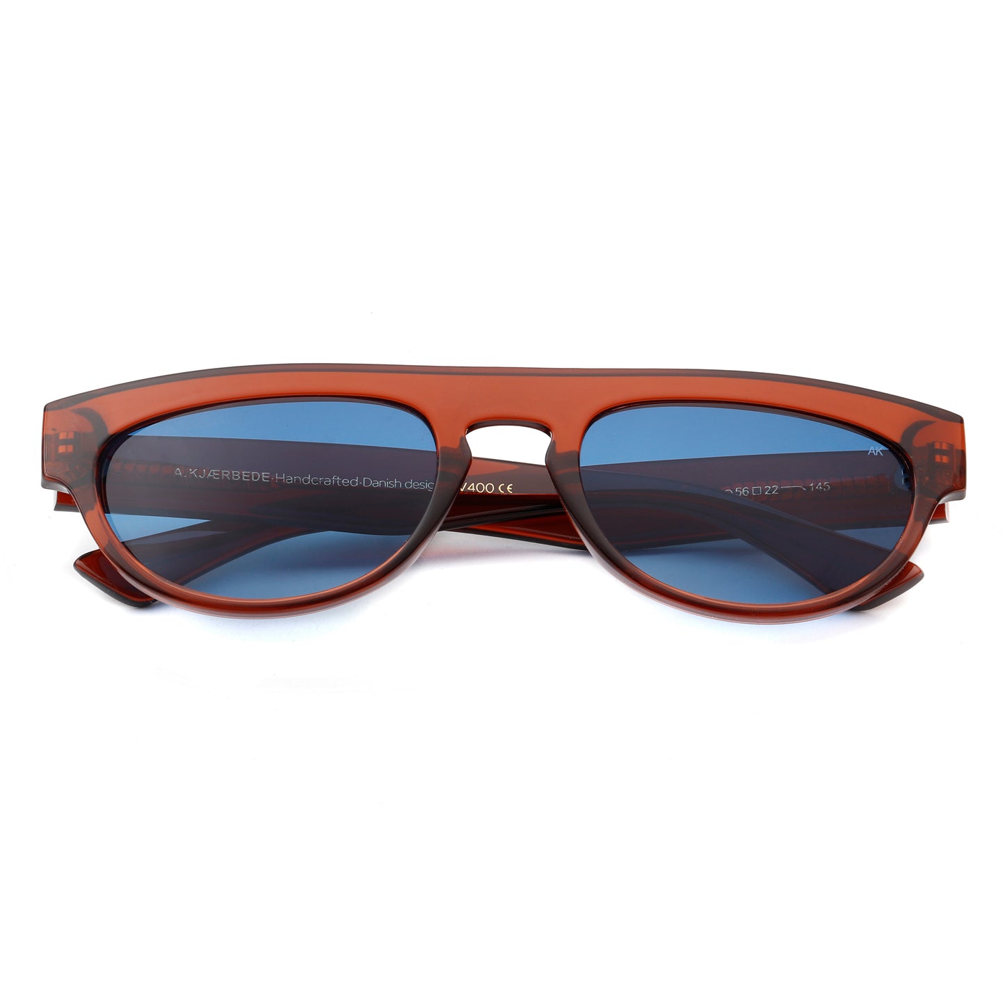 A.Kjaerbede Jake Sunglasses in Brown Transparent color