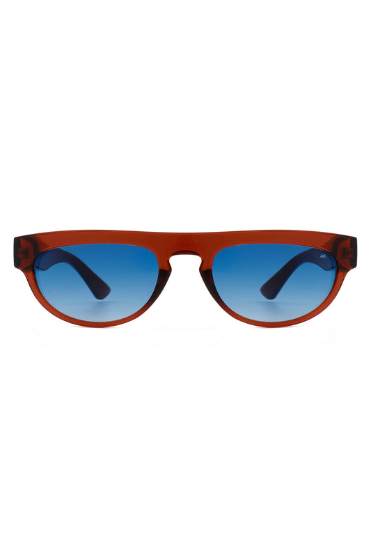 A.Kjaerbede Jake Sunglasses in Brown Transparent color