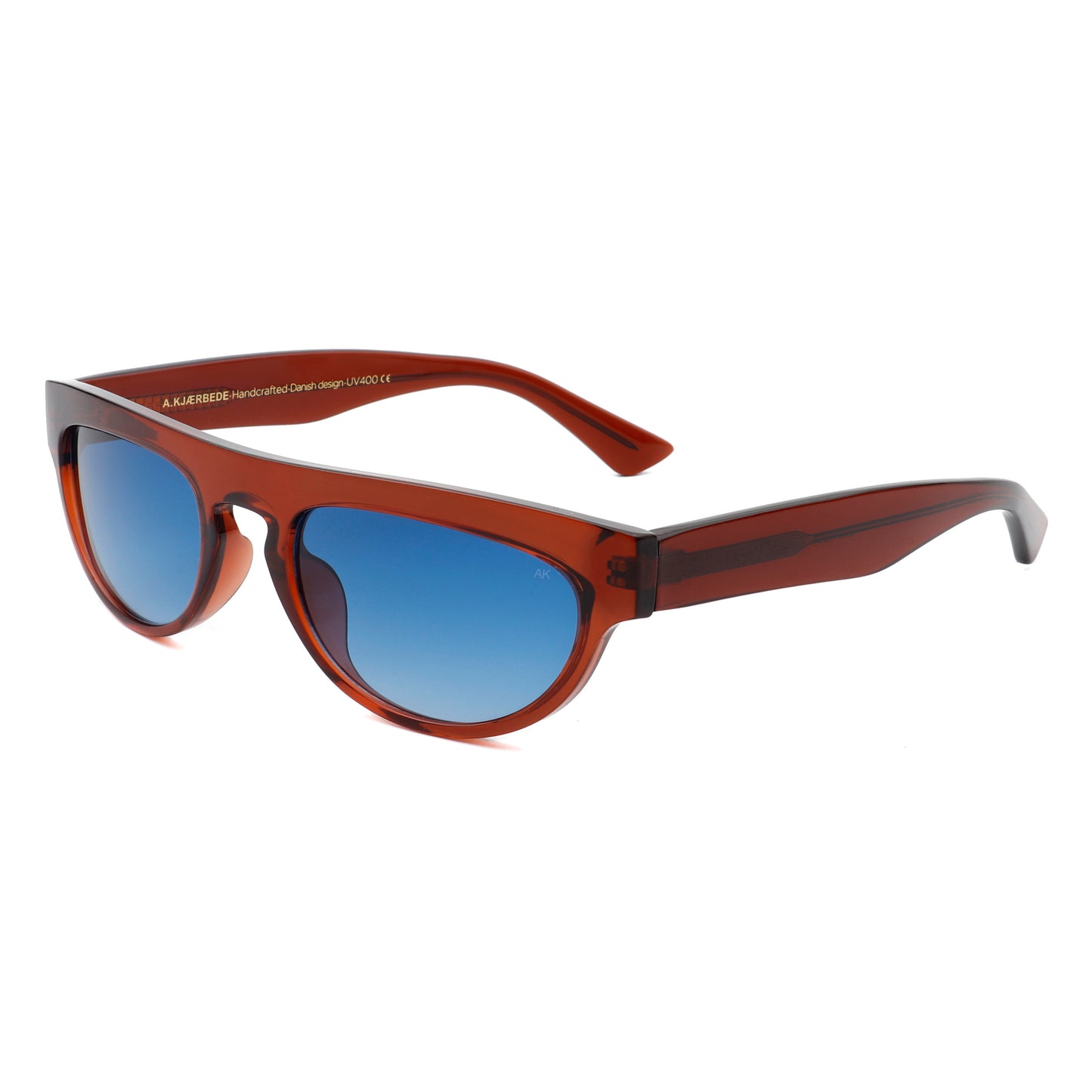 A.Kjaerbede Jake Sunglasses in Brown Transparent color