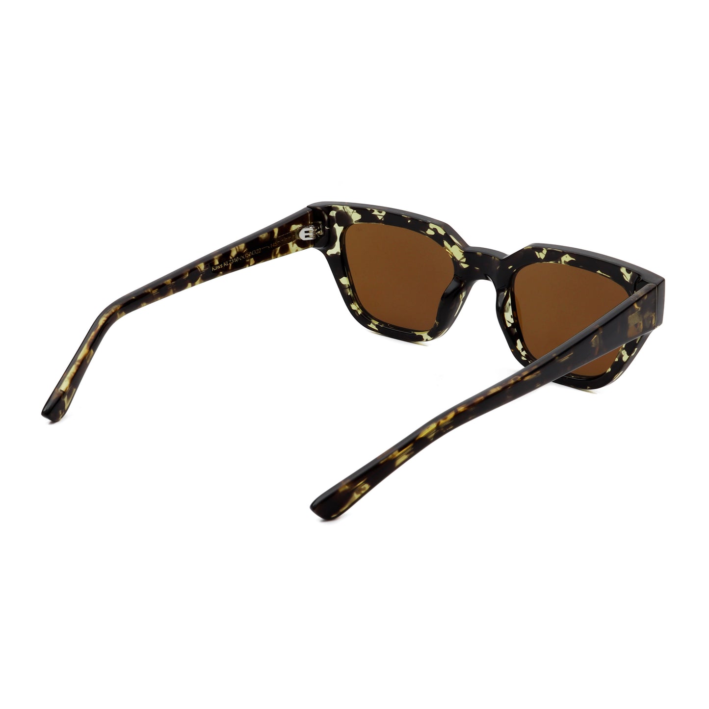 A.Kjaerbede Kaws Sunglasses in Black & Yellow Tortoise color