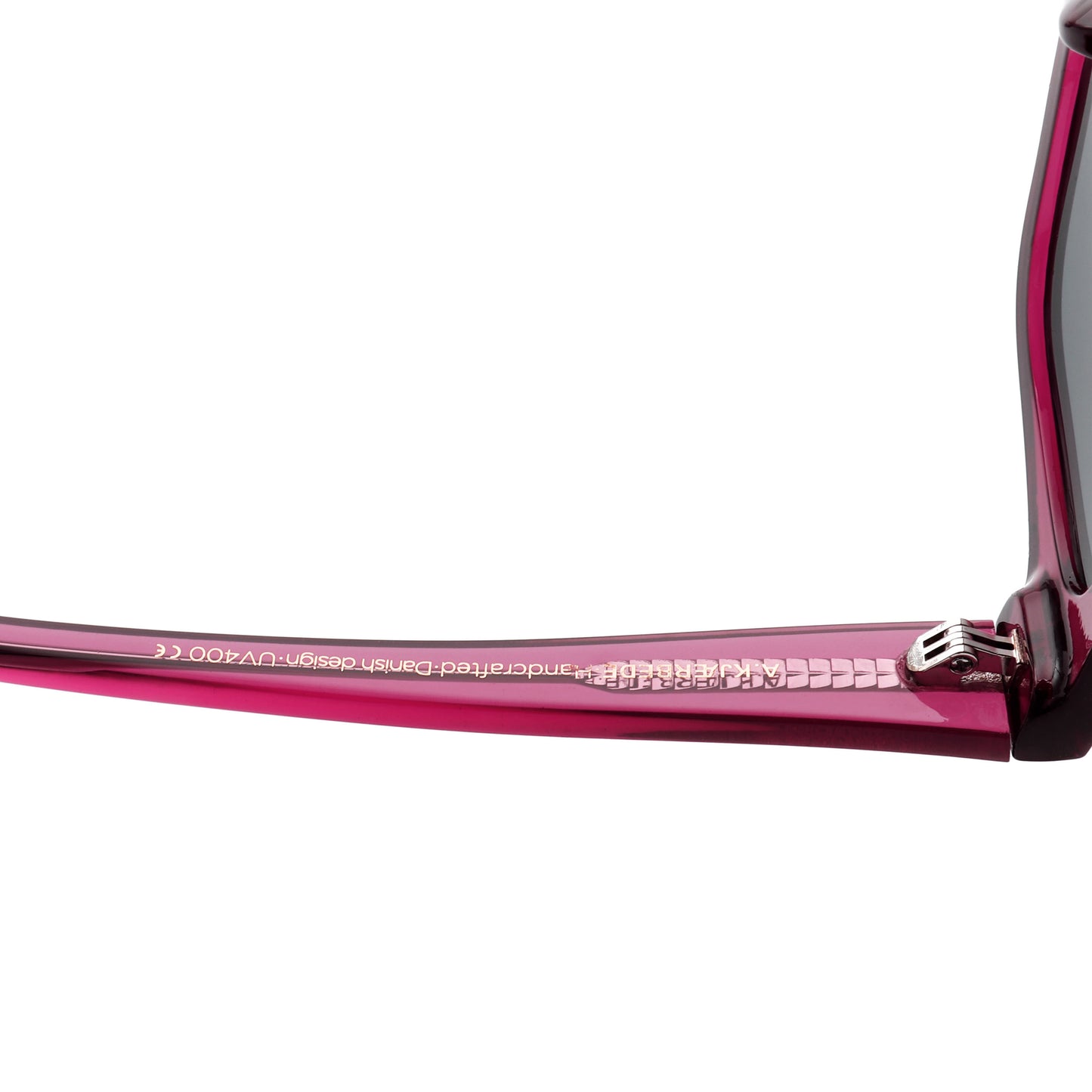 A.Kjaerbede Kaws Sunglasses in Burgundy Transparent color