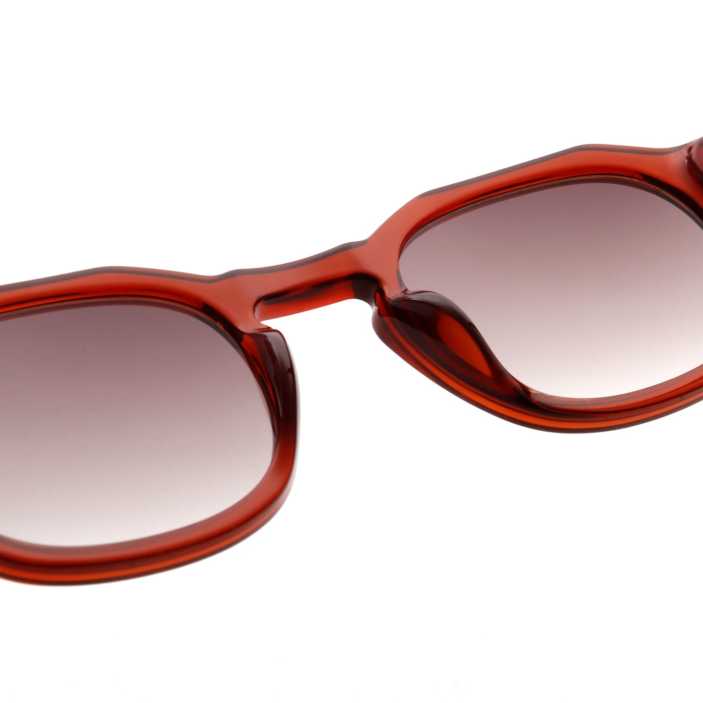 A.Kjaerbede Zan Sunglasses in Brown Transparent color