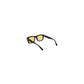 FUTURE, Oval contoured rectangular sunglasses for women and men yellow lens UV400 protection