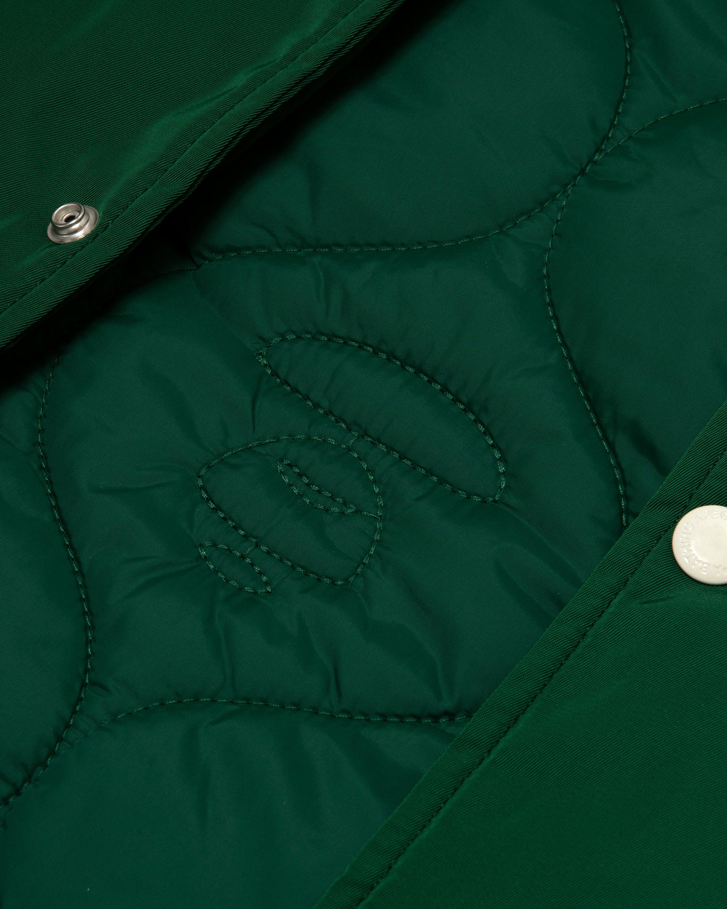 Men Varsity Jacket in Green