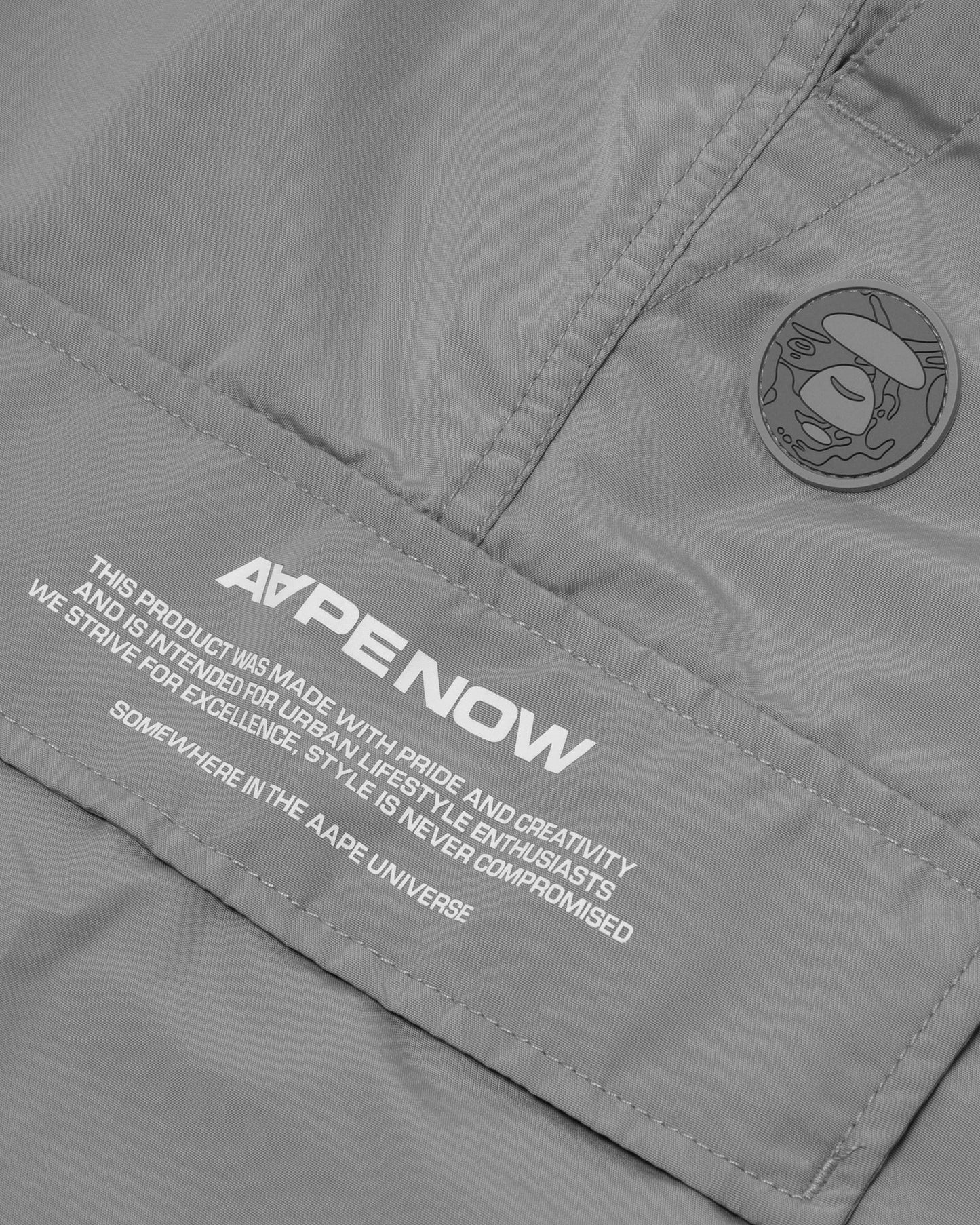 AAPE Men Woven Pant in Light Grey