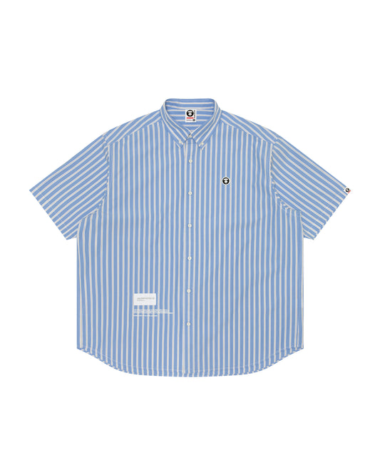 AAPE Men Short Sleeve Shirt in Blue (White)