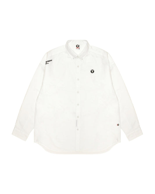 AAPE Men Long Sleeve Shirt in White