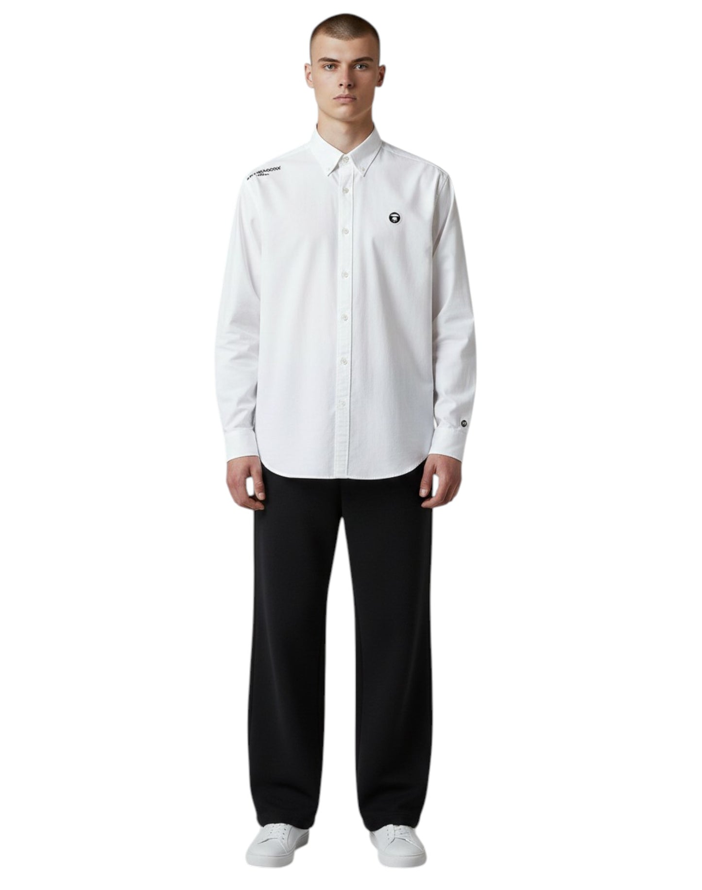 AAPE Men Long Sleeve Shirt in White