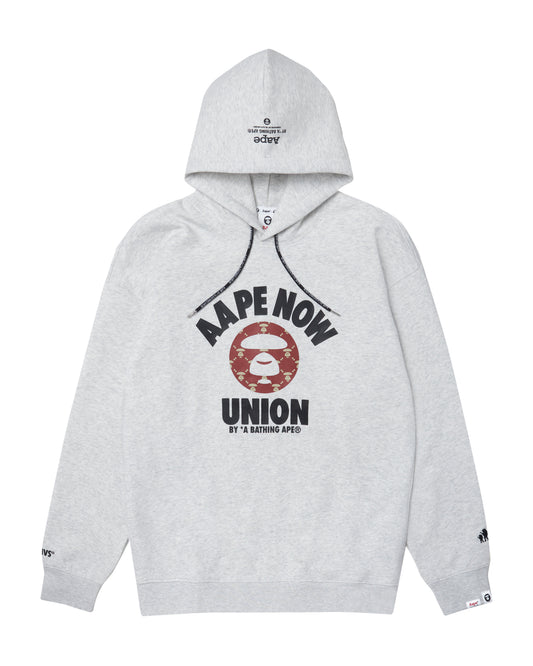 Men Moonface Logo Printed Sweatshirt in Heather White