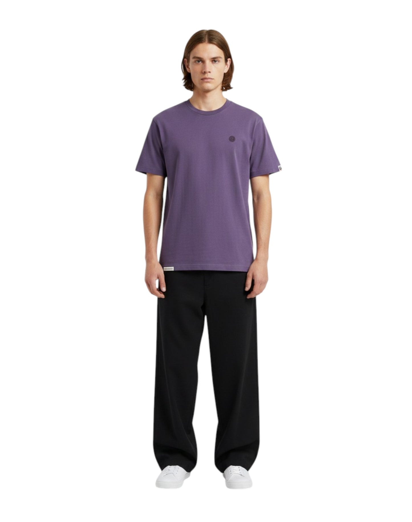 Men AAPE Short Sleeve Tee in Purple
