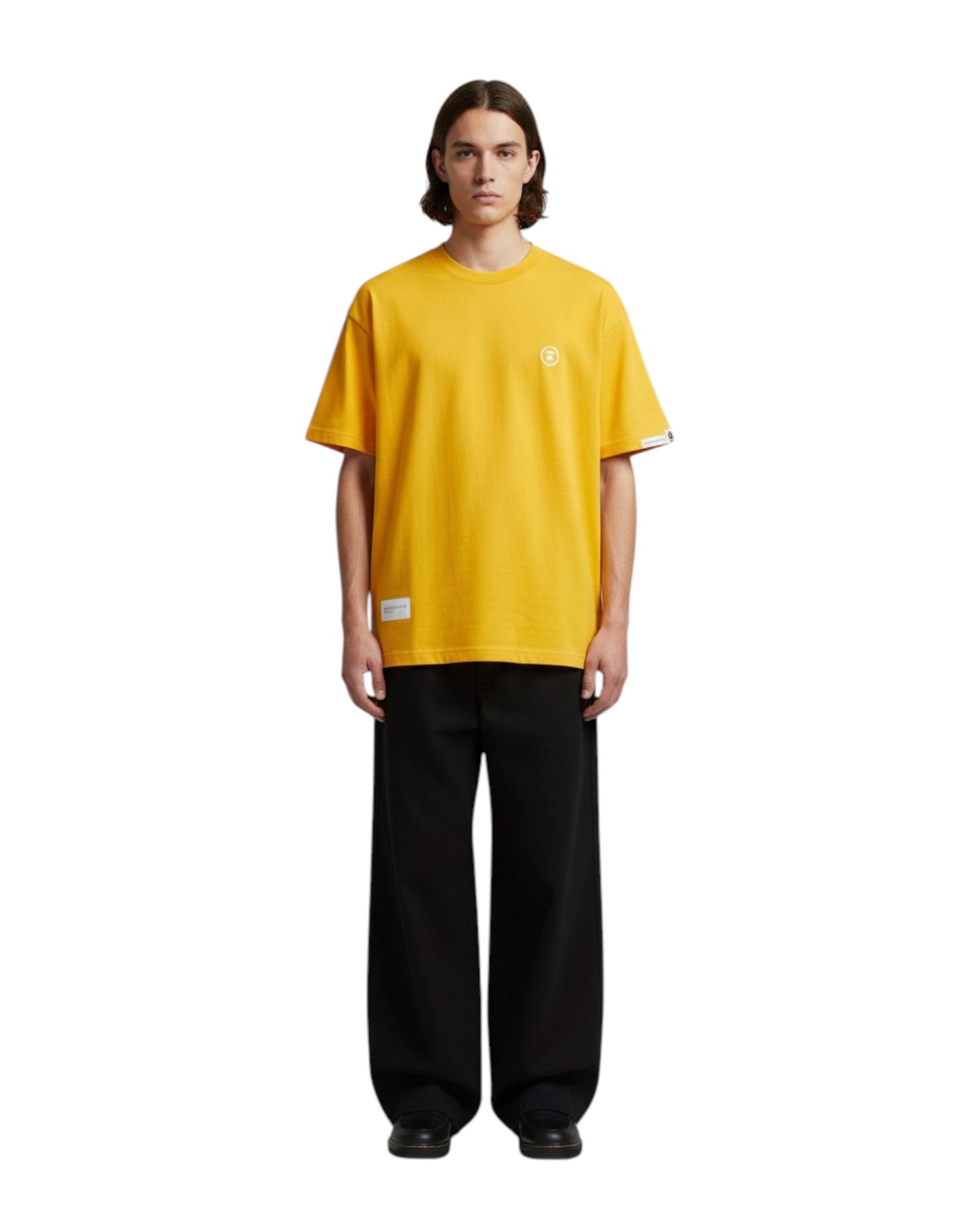 Men AAPE Short Sleeve Tee in Yellow