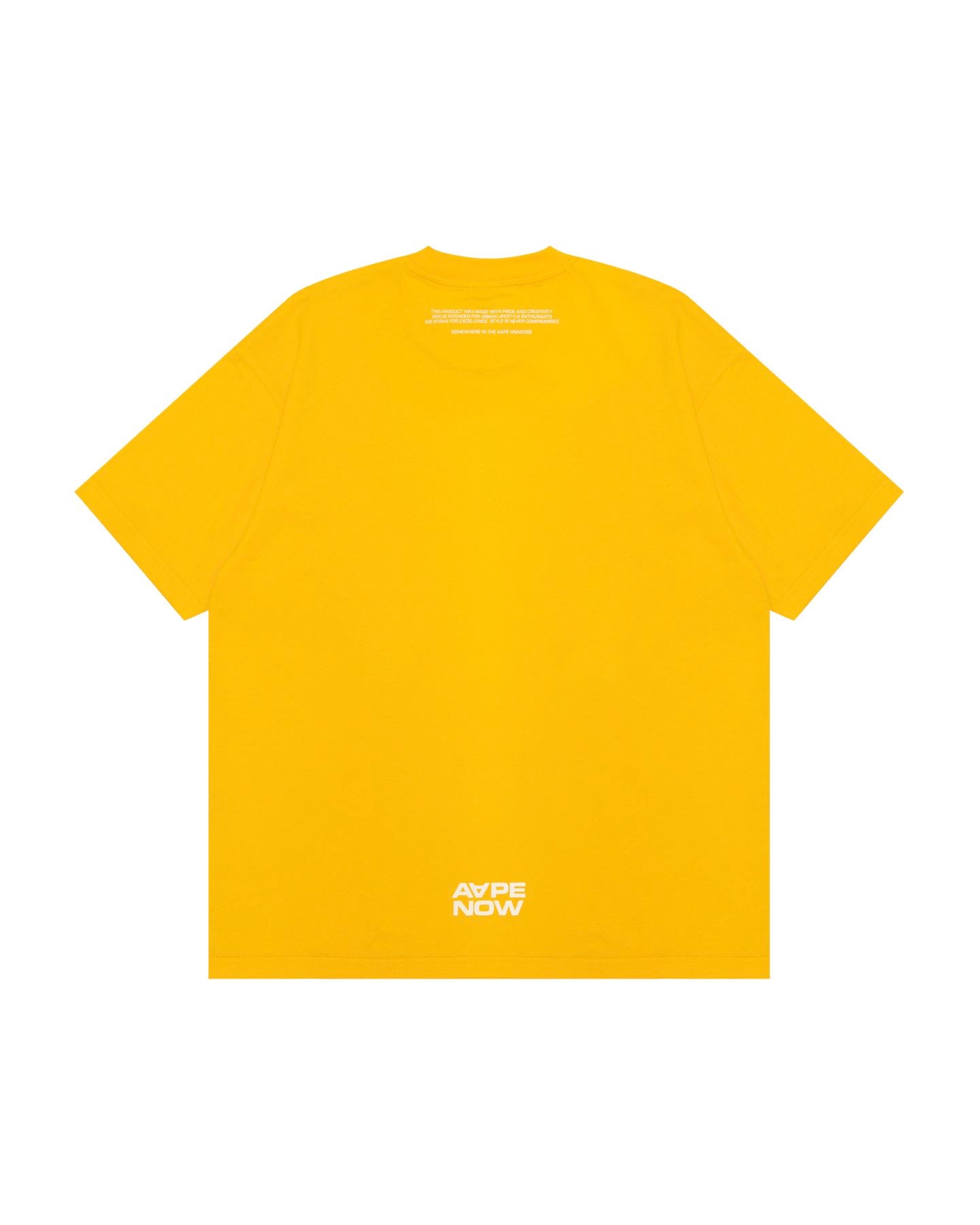 Men AAPE Short Sleeve Tee in Yellow