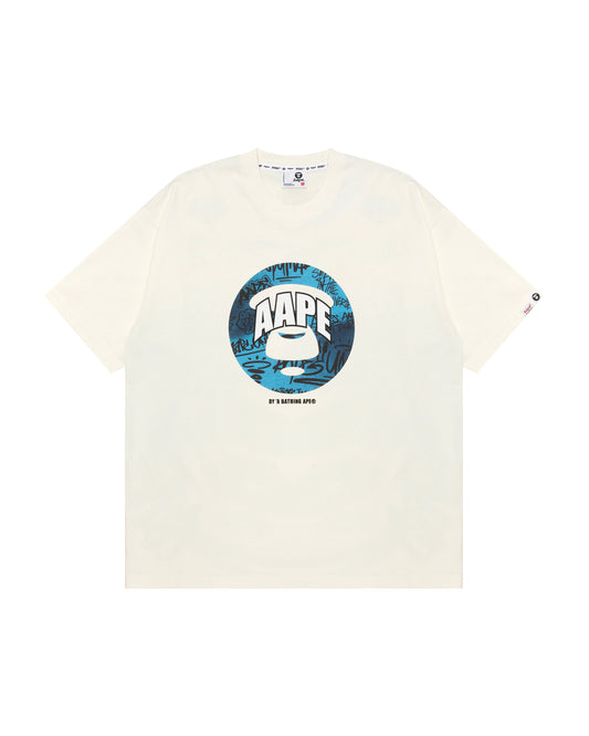 Men AAPE Short Sleeve Tee in Ivory