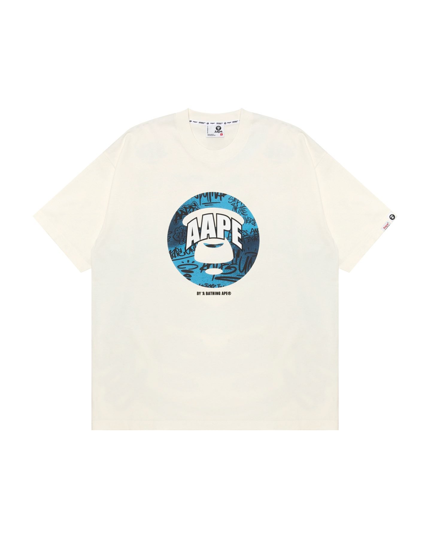 Men AAPE Short Sleeve Tee in Ivory