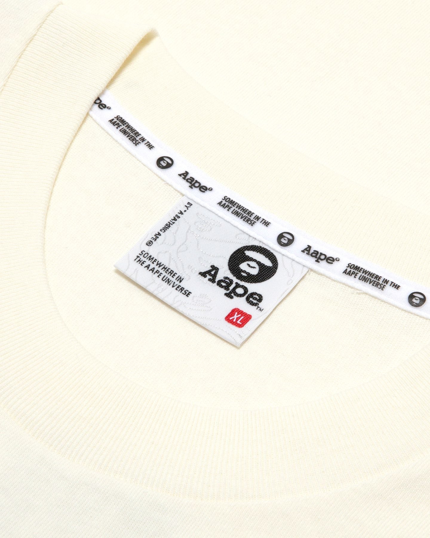 Men AAPE Short Sleeve Tee in Ivory