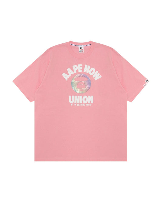 AAPE Men Basic T-Shirt in Light Pink