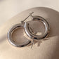Baby Amalfi Tube Hoops-Silver