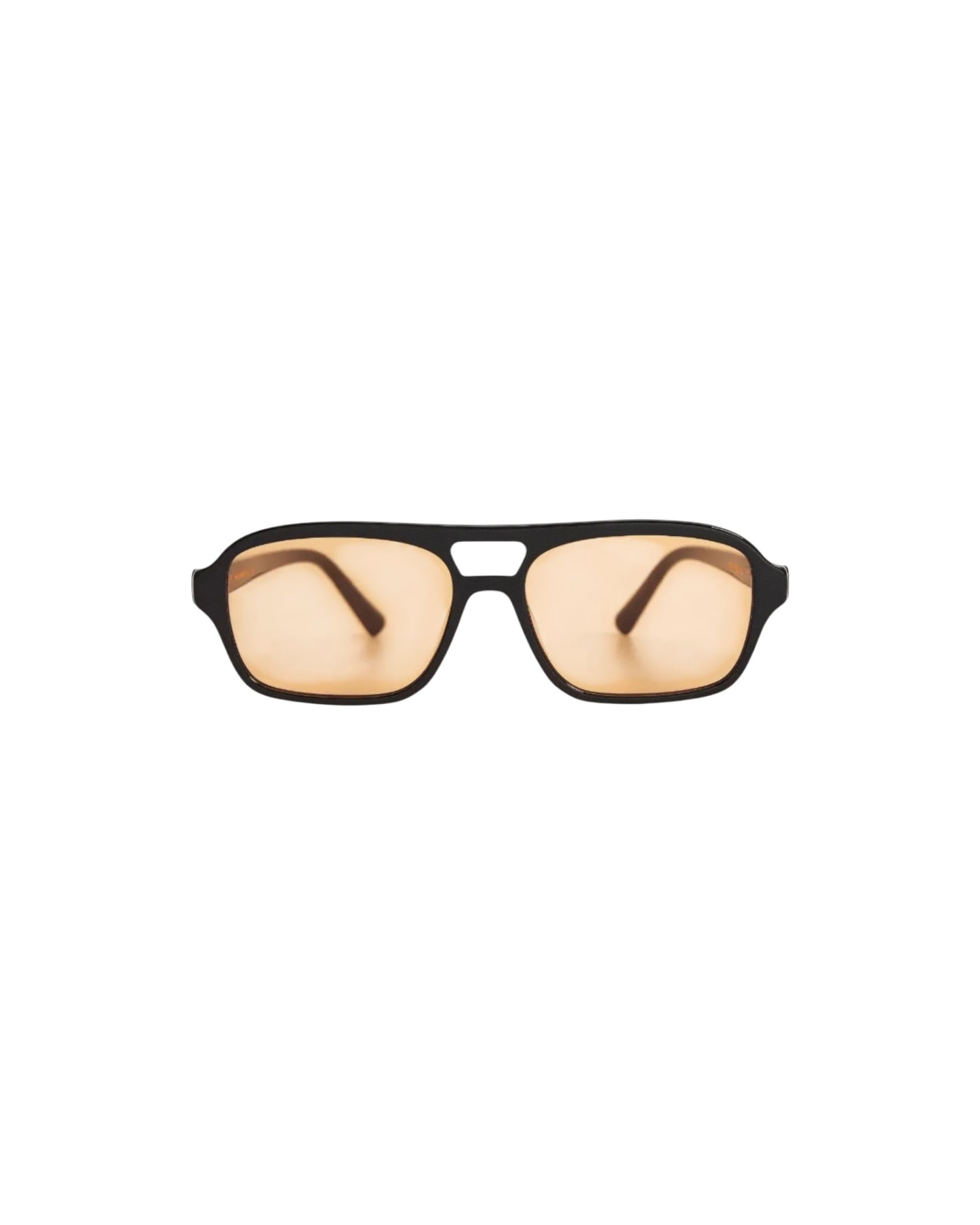 Burt, Geometric sunglasses for men and women orange lens UV400 protection