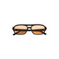 Burt, Geometric sunglasses for men and women orange lens UV400 protection