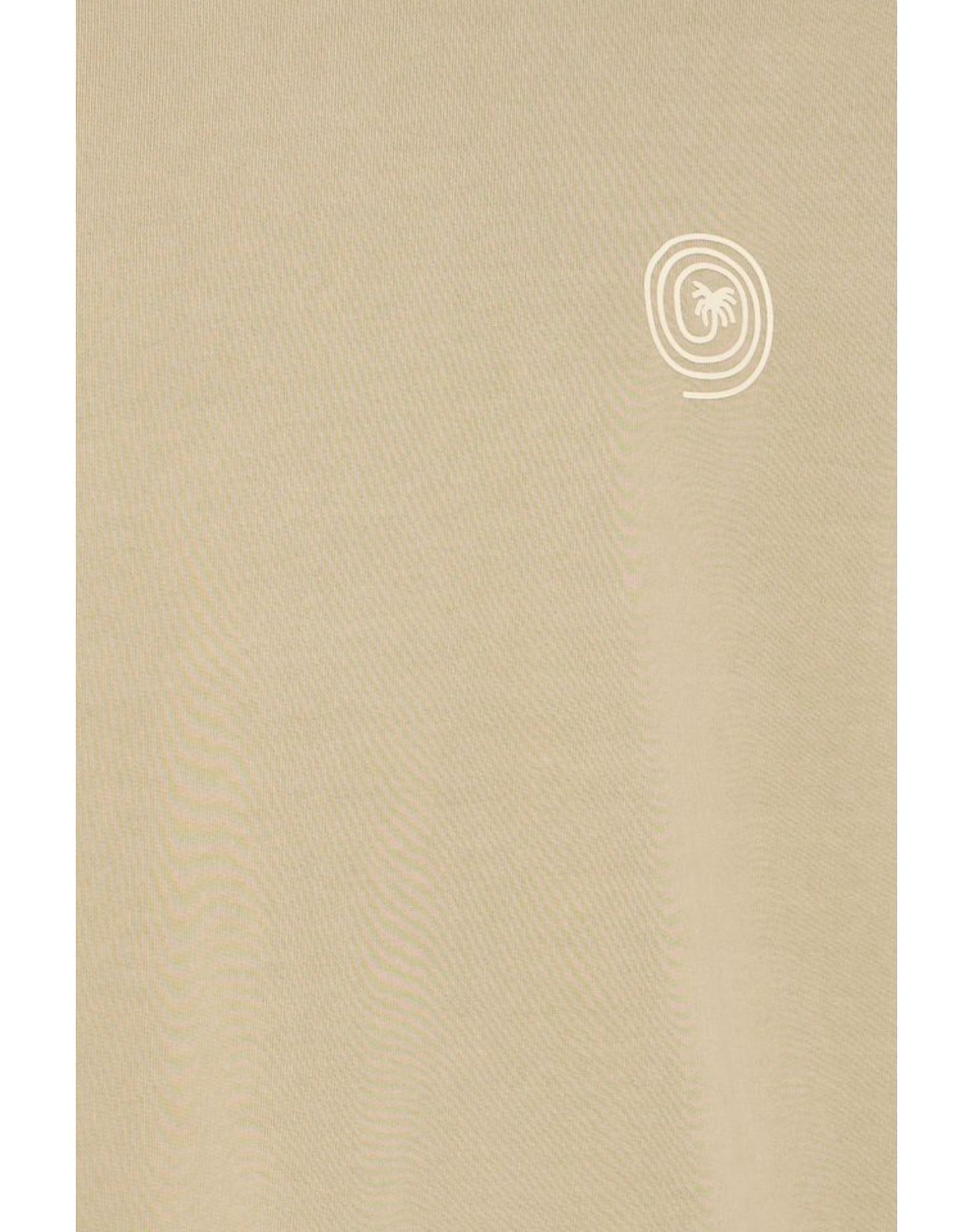 Blend Cotton Oversized Logo T-Shirt Sand