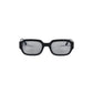 Downey, Rectangular sunglasses for men and women grey lens UV400 protection