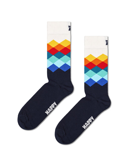 Faded Diamond Sock