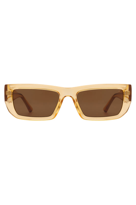 A.Kjaerbede Fame Sunglasses in Yellow transparent color