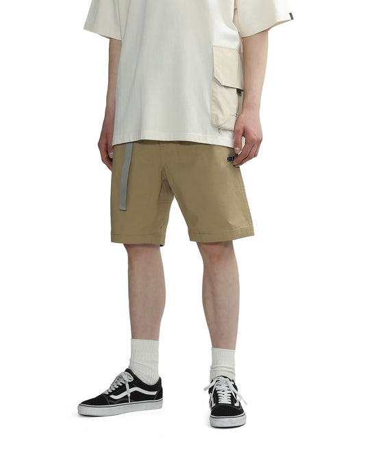 Men's - Belted Shorts in Beige