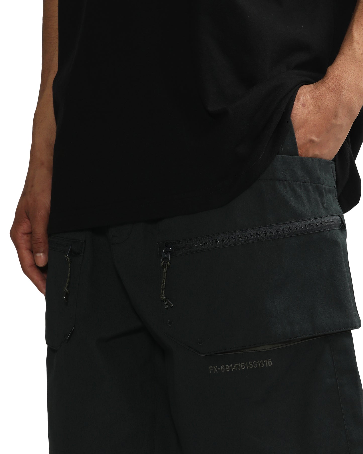 Men's - Zip Pocket Shorts Light Black