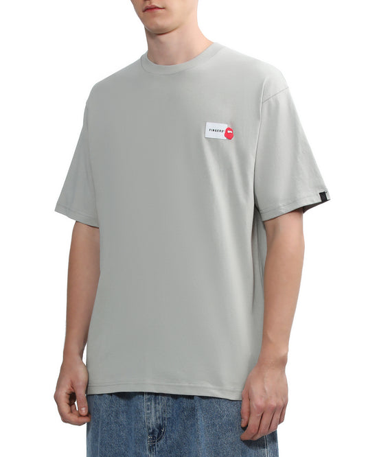 Men's - Relaxed Logo Patch T-shirt in Grey