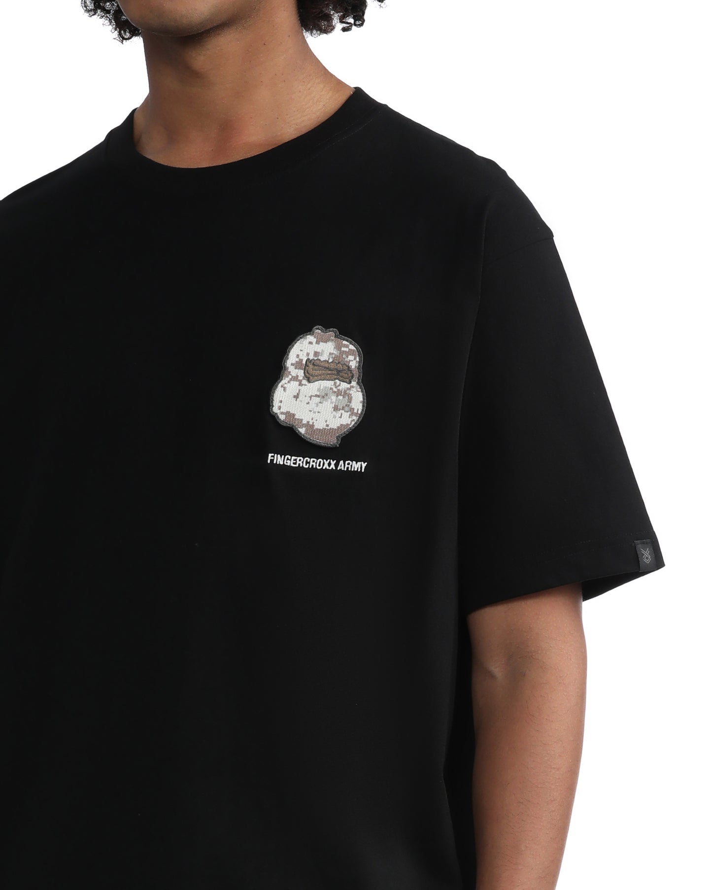 Men Army Logo T-shirt in Black