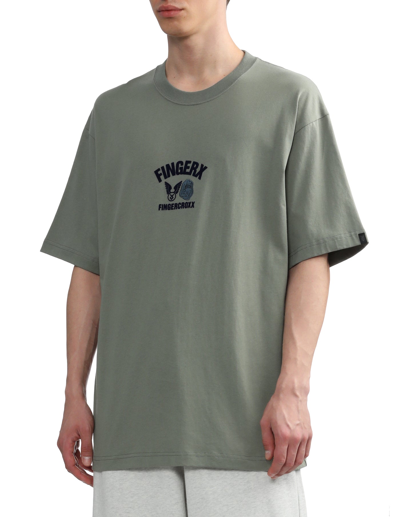 Men Military T-shirt in Light Khaki