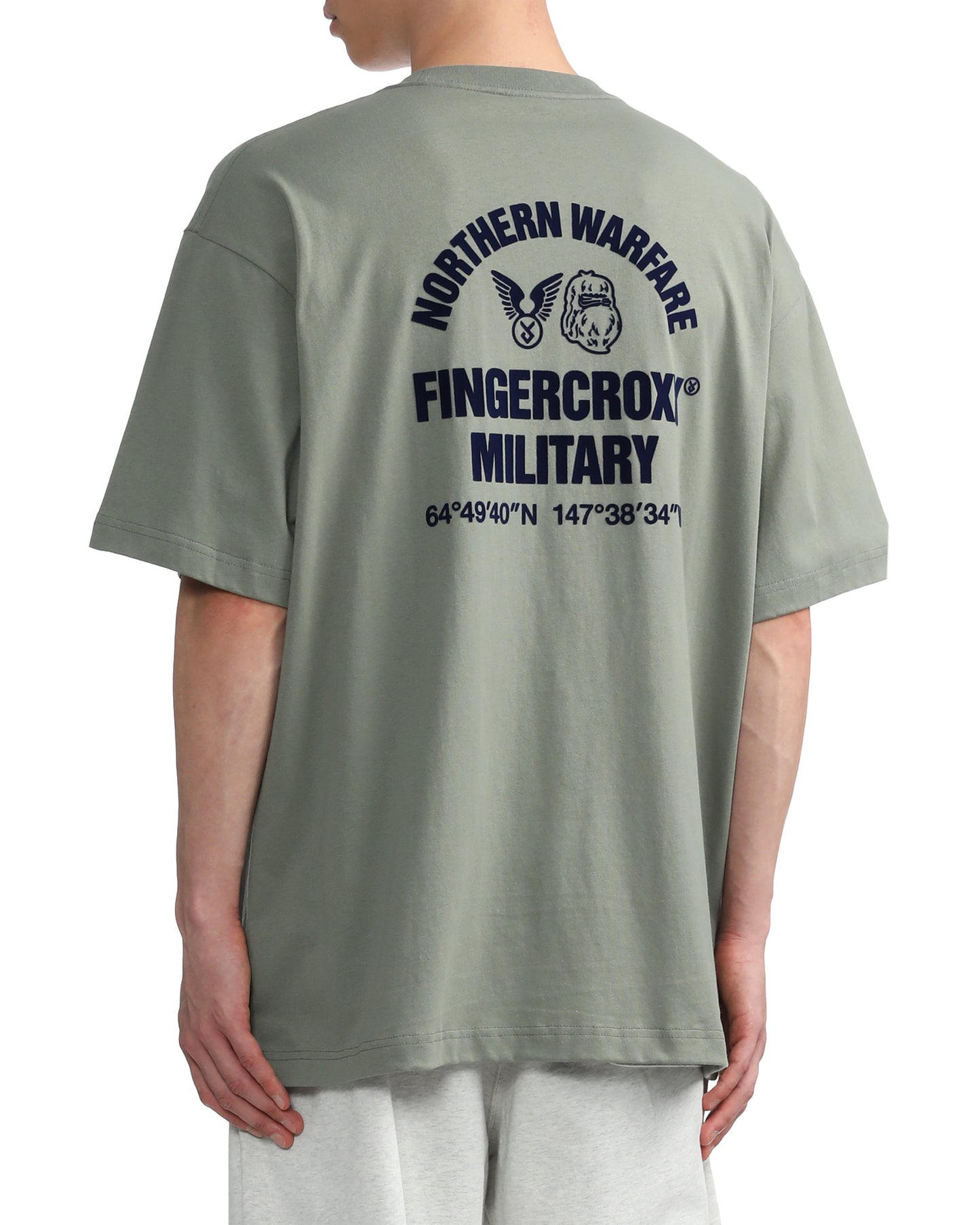 Men Military T-shirt in Light Khaki