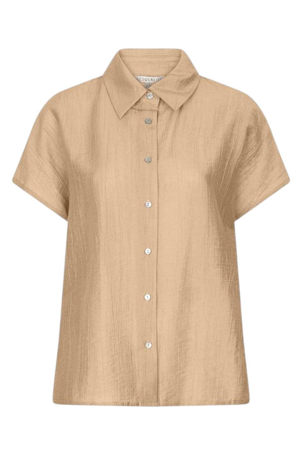 EsQualo Blouse Batwing Light Crinkle Sand