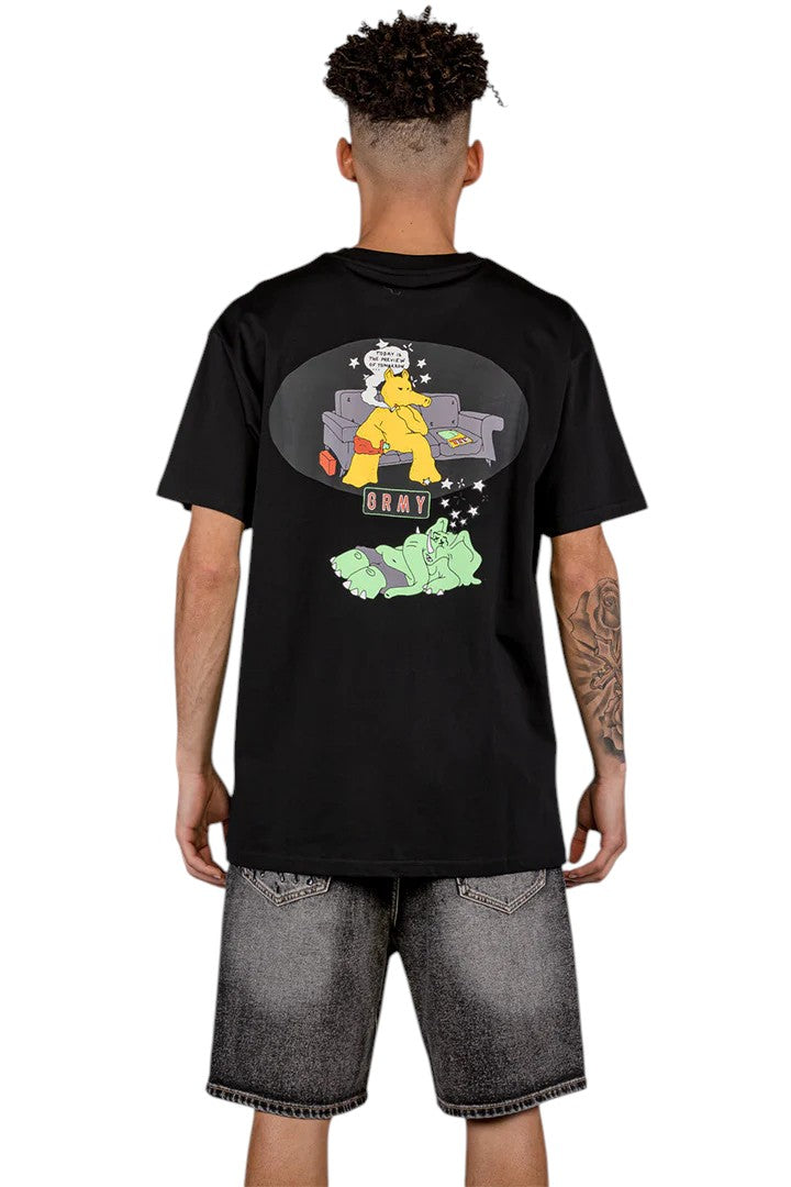 Men The Basic Instinct Regular Tee in Black