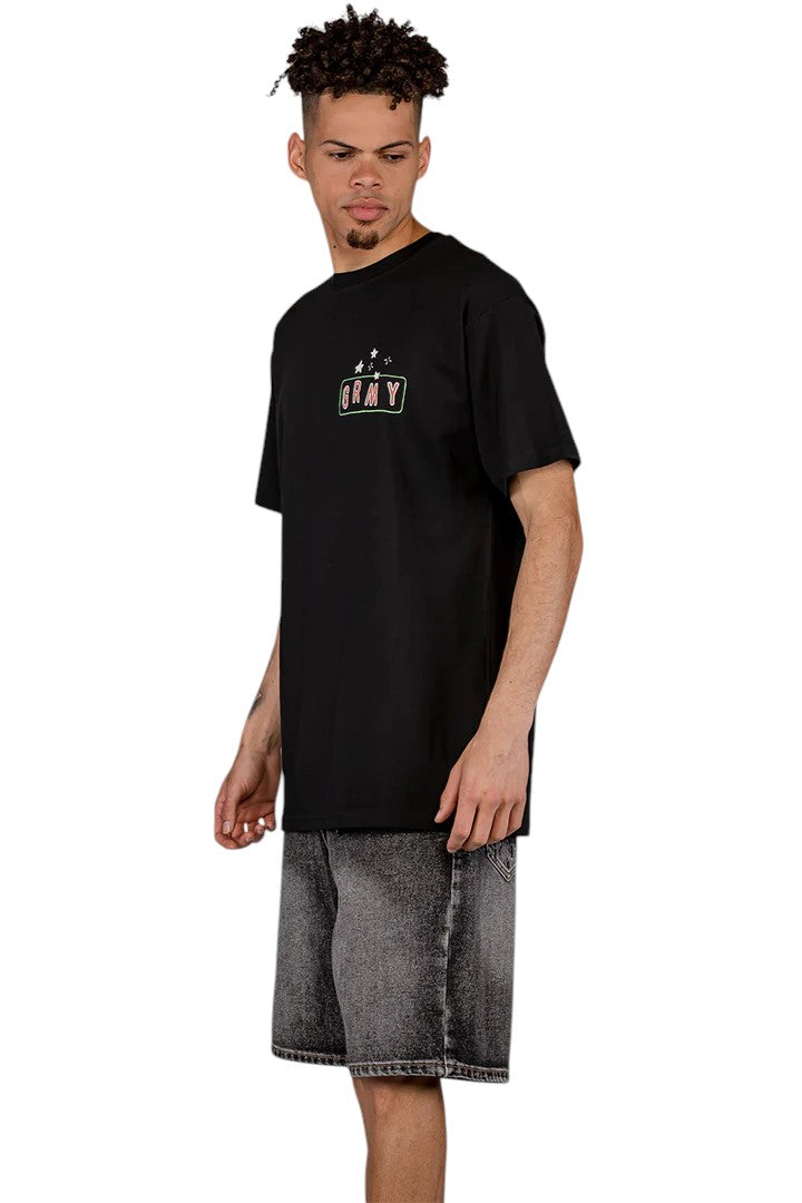 Men The Basic Instinct Regular Tee in Black
