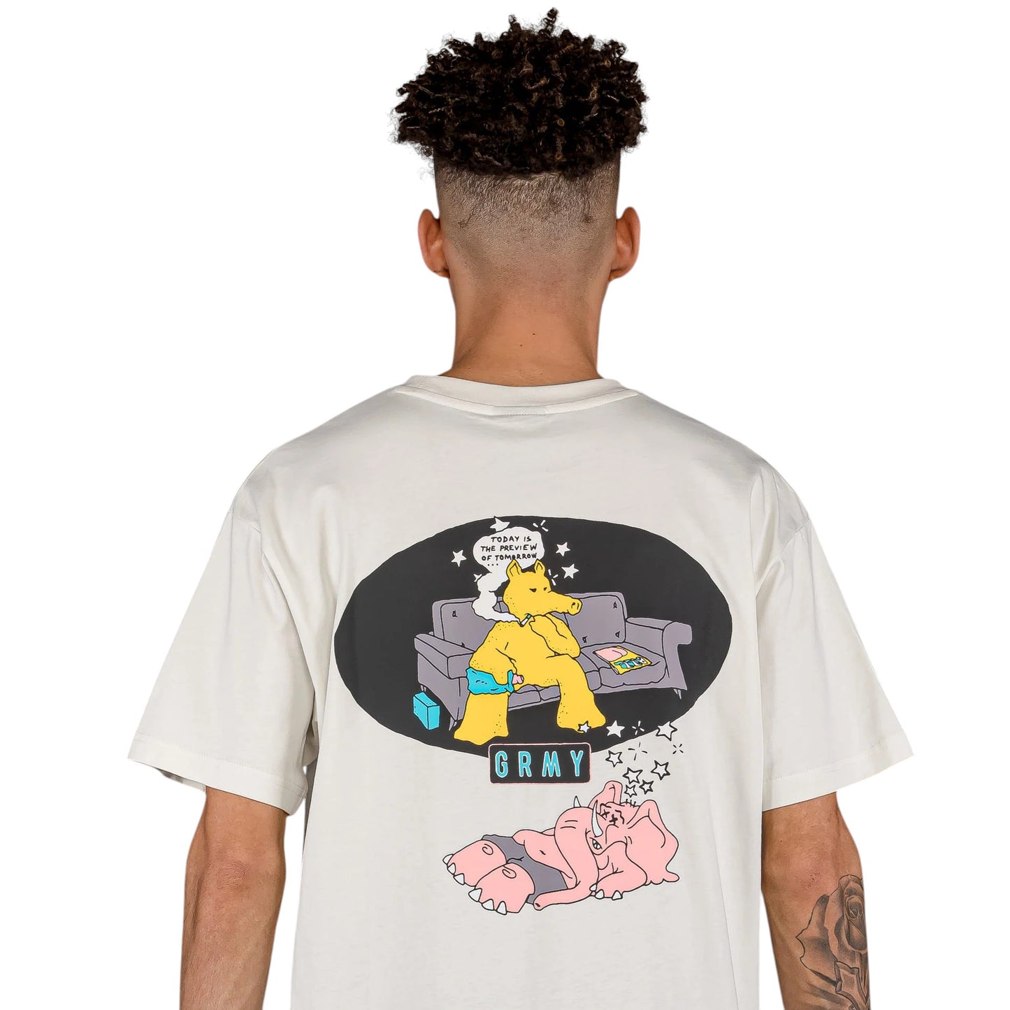 Men The Basic Instinct Regular Tee in White