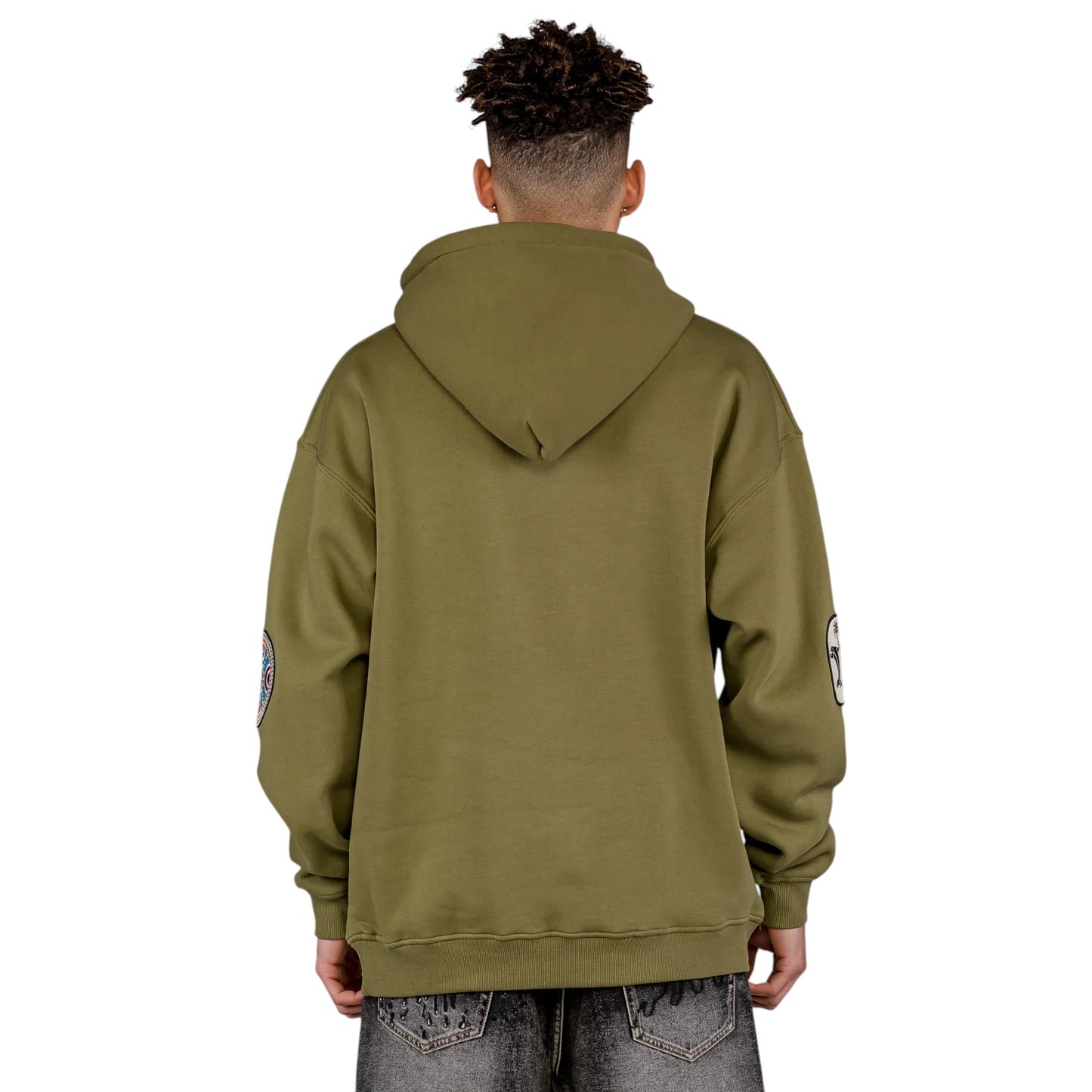 Men The Clout Vintage Hoodie in Khaki