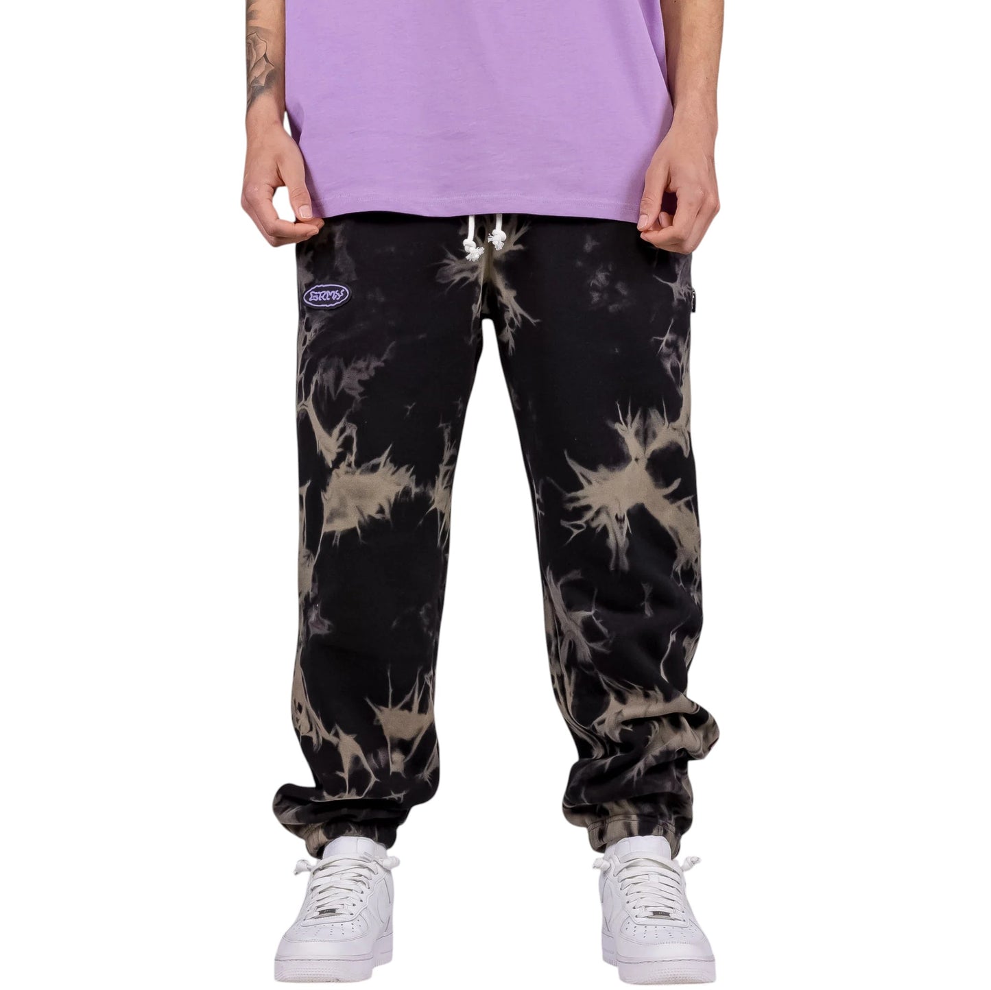 UFOLLOW Bleached Sweatpants in Bleached Black