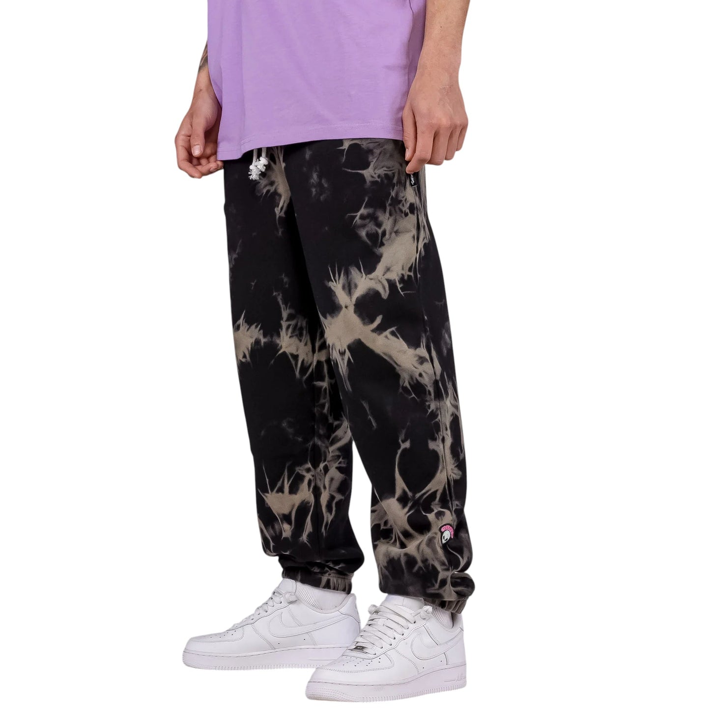 UFOLLOW Bleached Sweatpants in Bleached Black