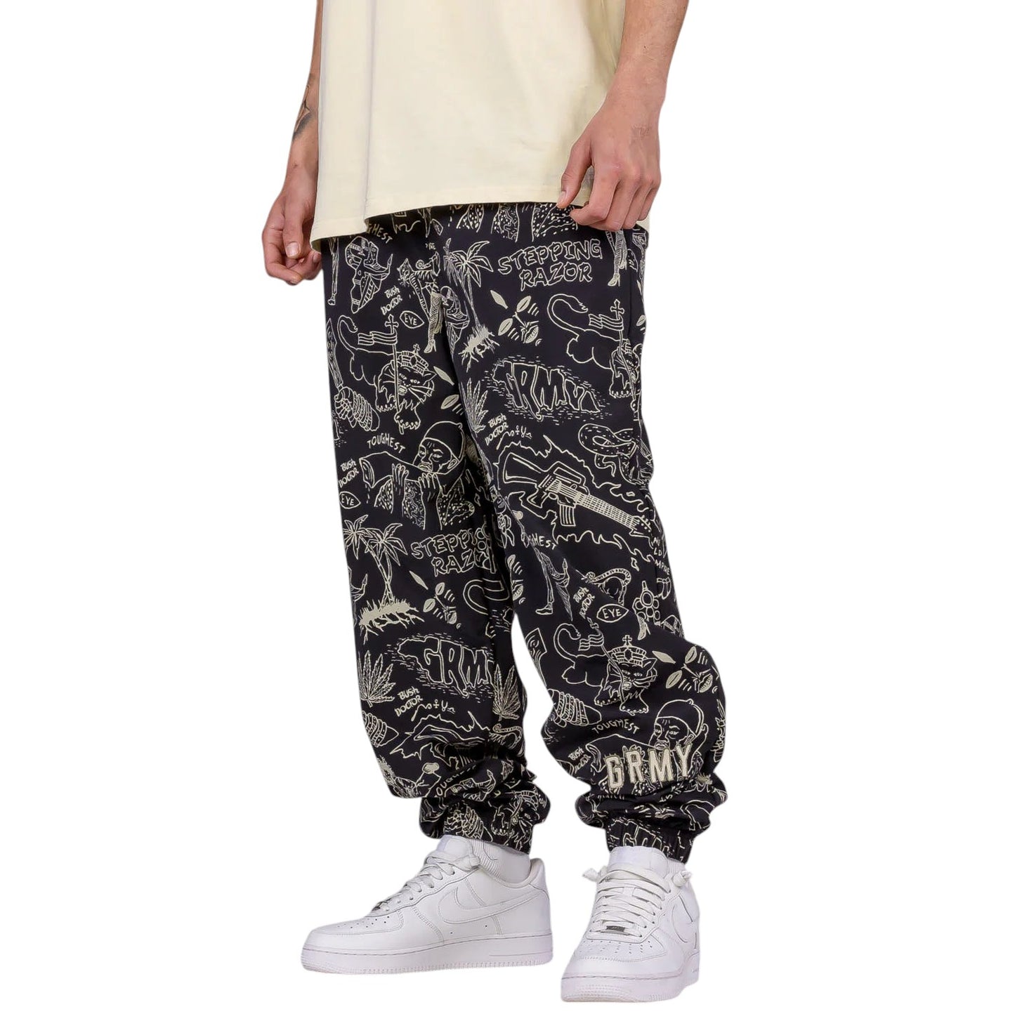 Men The Toughest Track Pants in Black