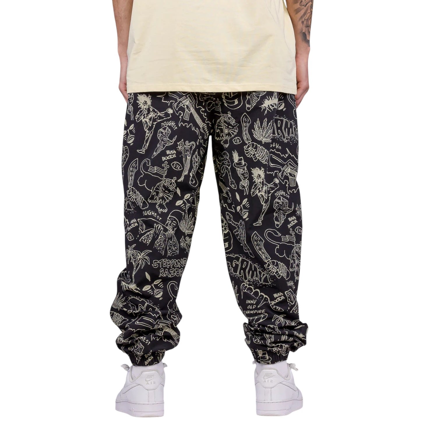 Men The Toughest Track Pants in Black