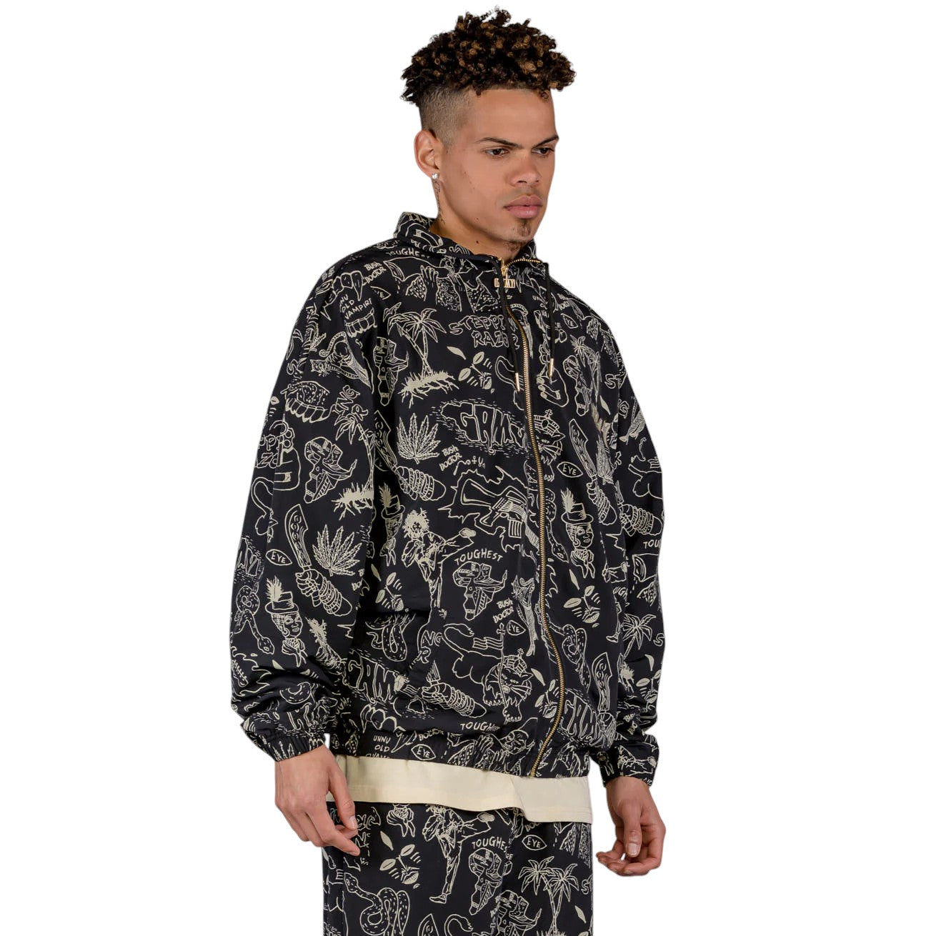 Men The Toughest Track Jacket in Black