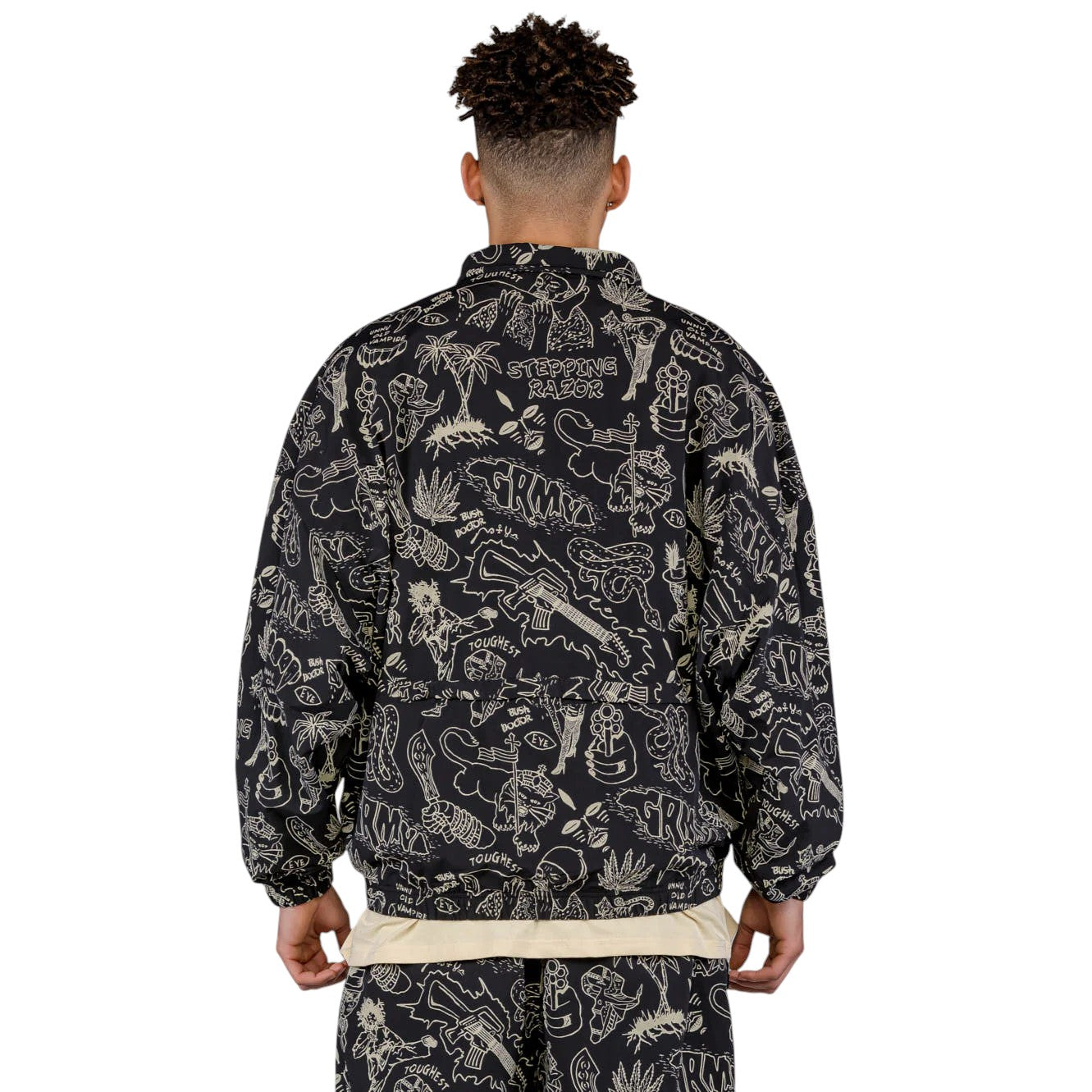 Men The Toughest Track Jacket in Black